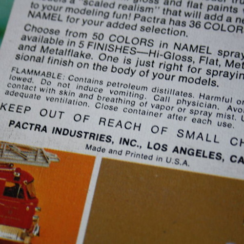 Vintage 60's Pactra Truck & Car Model Paints Color Kit 2410 USA new