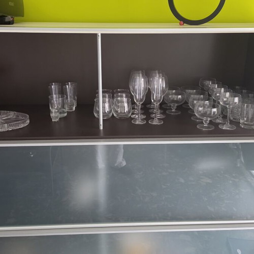 B&B Italia Deloudis unit with three shelves and sliding doors, like new
