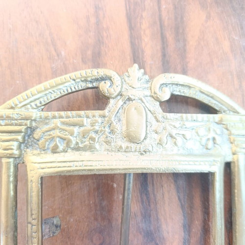 Pair of Antique Brass Table Frames Art Nouveau & Neoclassical Style 1890-1930