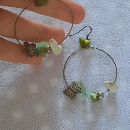 Handmade silver earrings