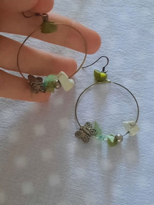 Handmade silver earrings