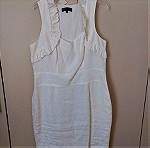  Λευκό λινό φόρεμα Raxevsky L