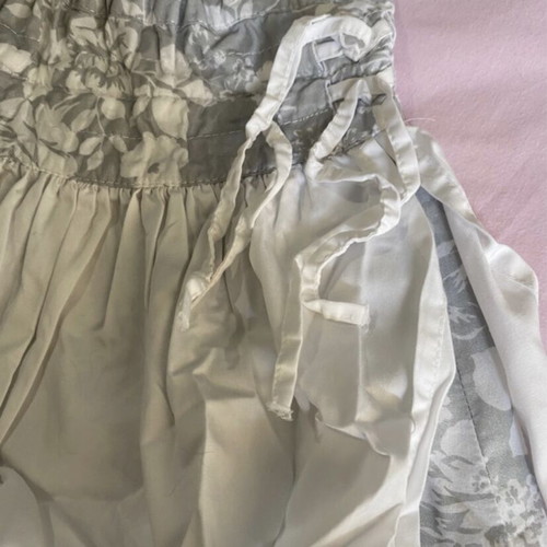 Alouette girls' skirt like new, white and gray, sizes 116-122 cm