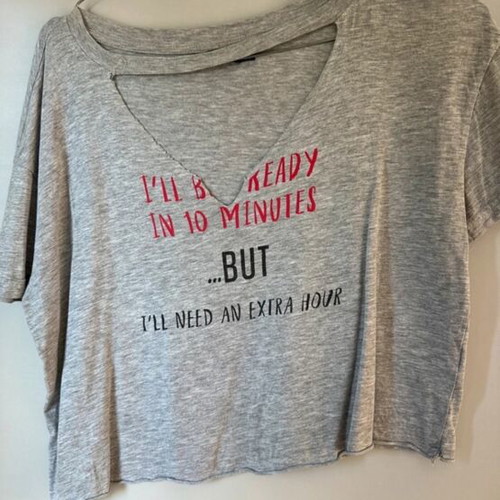 Bershka short-sleeve shirt like new, grey with open neckline