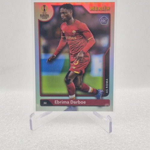 2021 Merlin Collection Chrome Ebrima Darboe Rookie RC As Roma used