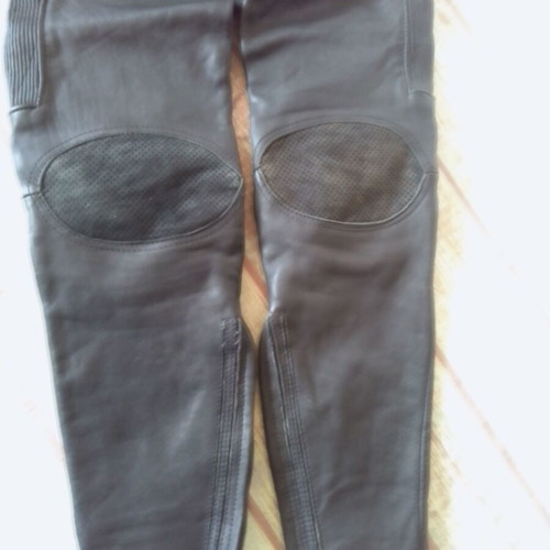 Echtes leather motorcycle pants used with protectors