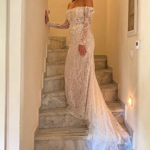 Primalicia wedding dress like new, size S, white with robe