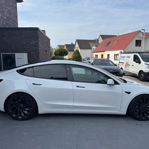 Tesla Model 3/Y Performance Uber Turbine OEM Wheels and Goodyear Eagle F1 Super Sport Tires new