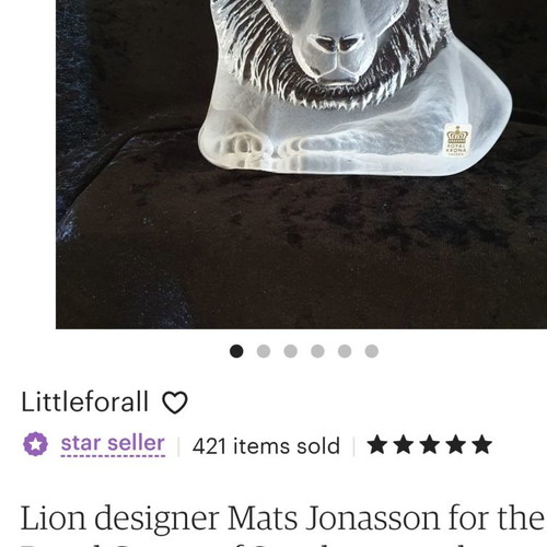 Royal Krona Mats Jonasson Sweden paperweight new, full lead crystal 70s