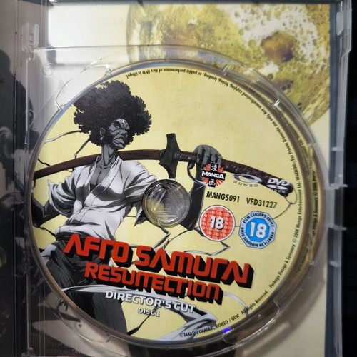 Afro Samurai Murder Sessions Director's Cut 4-Disc DVD box set
