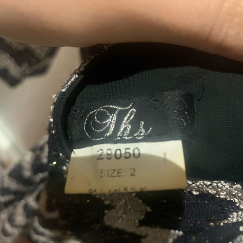 Ths Fashion Black Tight Dress like new with Low Back Cut Size S