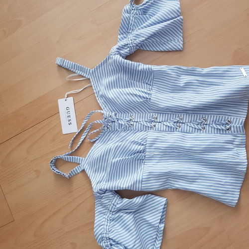 Guess bustier new, women's blouse size XS colorful
