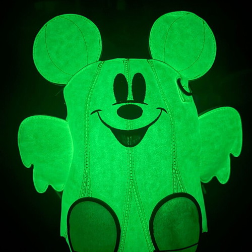Loungefly Mickey & Minnie Ghost Glow in the Dark Figural Crossbody Bag