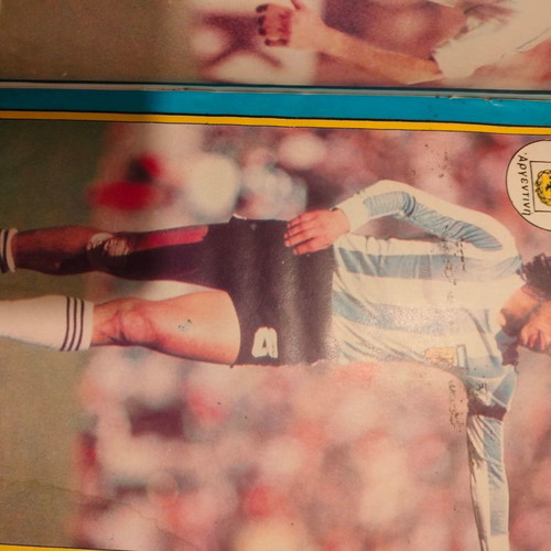 Blek magazine used with Platini and other posters