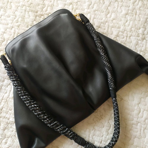 Ice Play women's shoulder bag used with braided strap and chain