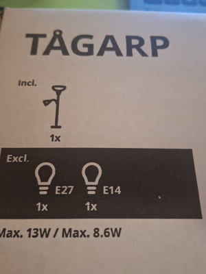 Ikea TAGARP floor reading lamp