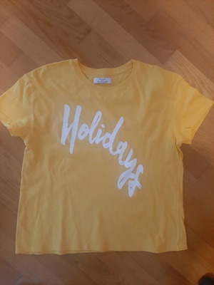Bershka shirt L used, yellow