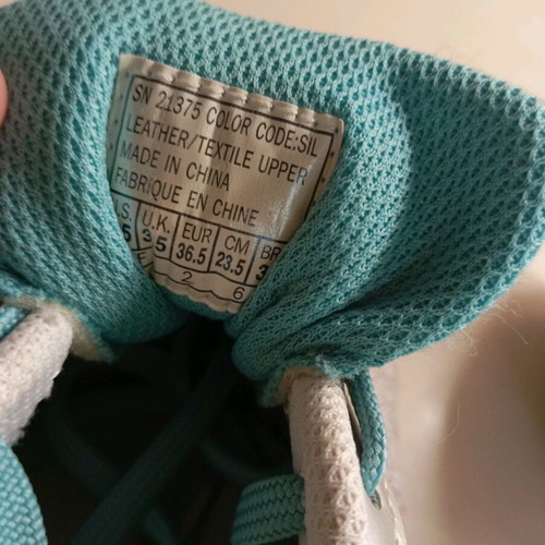 Skechers athletic shoes new, gray with turquoise laces
