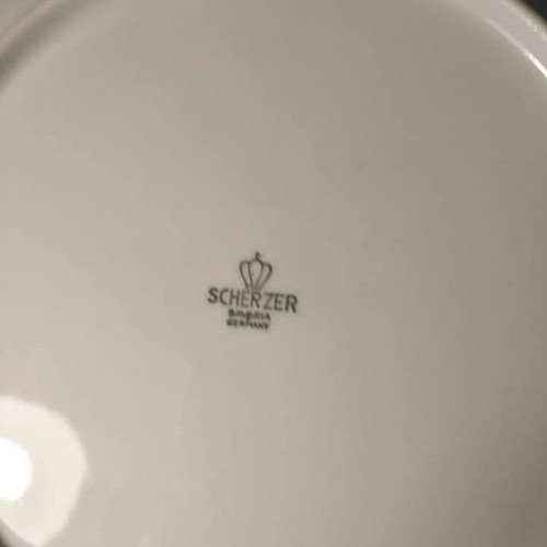 Bavaria antique collectible large decorative plate porcelain
