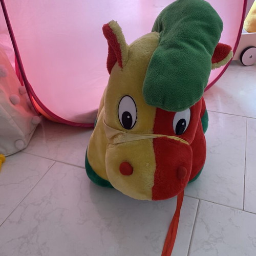 Rocking horse used, plush toy