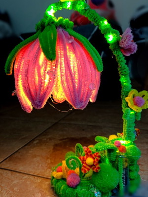 Handmade flower lamp new