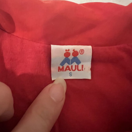 Mauli red toddler trench coat like new, size 98 cm, 2 years