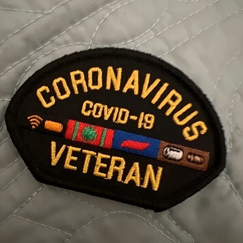 Coronavirus Veteran Patch new embroidered iron-on