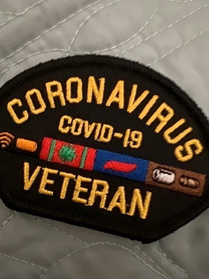 Coronavirus Veteran Patch new embroidered iron-on