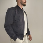 Mango bomber jacket new with tags, size L, blue