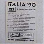  ITALIA '90 Panini MAURICE JOHNSTON (227) Χαρτάκι / Αυτοκόλλητο.