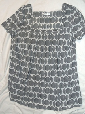 Marks & Spencer Geometric Polka Dot Blouse size UK 8 like new