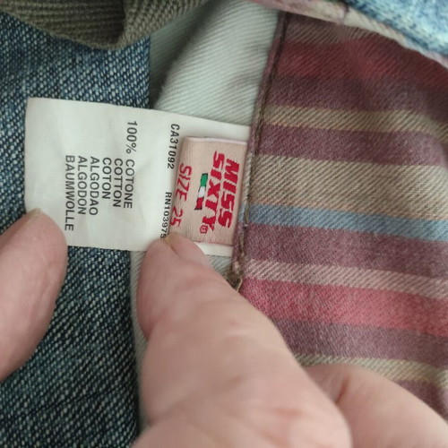 Miss Sixty Cargo Jeans like new, washed denim, size 25