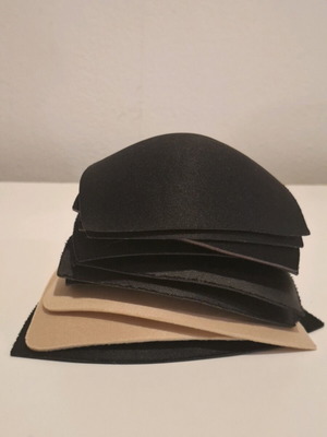 Enhancing cups like new, 6 sets, 13-15 cm, black and beige