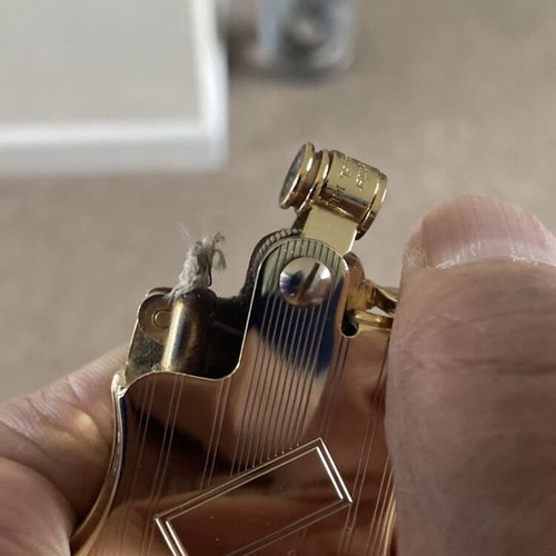 Ronson Banjo petrol lighter with original case
