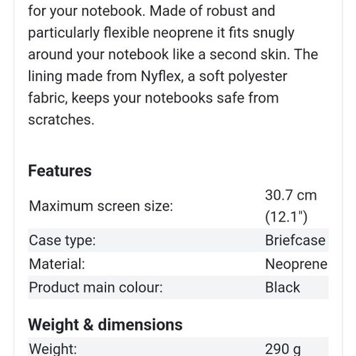 Dicota 12-inch laptop case used