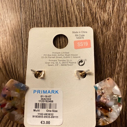 Colored hoop earrings new