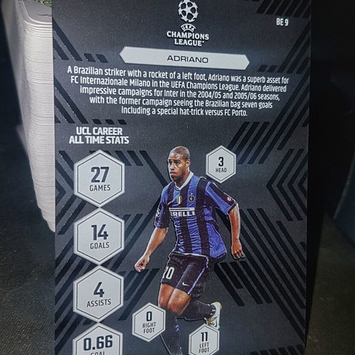 Adriano Black Edge Edition Topps Match Attax 2026 like new