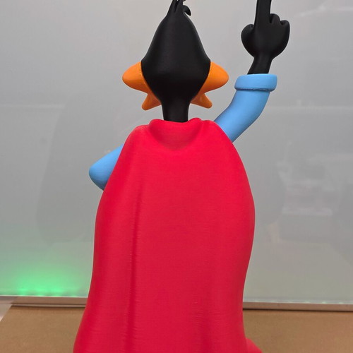 Superman Duffy Duck figure like new, height 30 cm