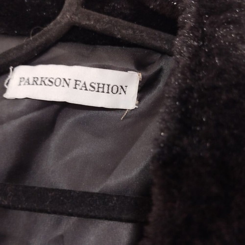 Faux Fur Jacket Parkson Fashion like new, black, size L
