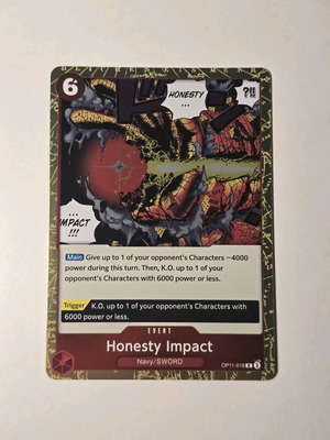 Honesty Impact One Piece Card Game OP11-018 като нова