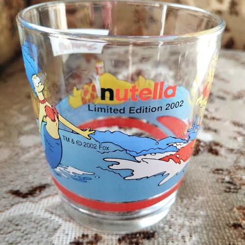 Glass Nutella Simpsons 2002 like new