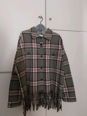 Ζακέτα Καρώ Zara σε άριστη κατάσταση, country style, μέγεθος XL