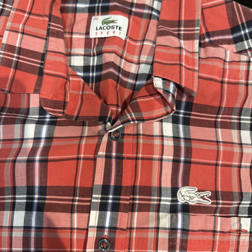 Lacoste shirt new, red, size M