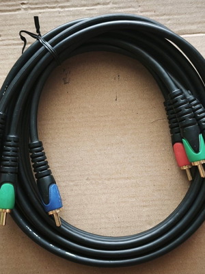 Component YUV (YPbPr) 3 RCA to 3 RCA male cable 1.5m