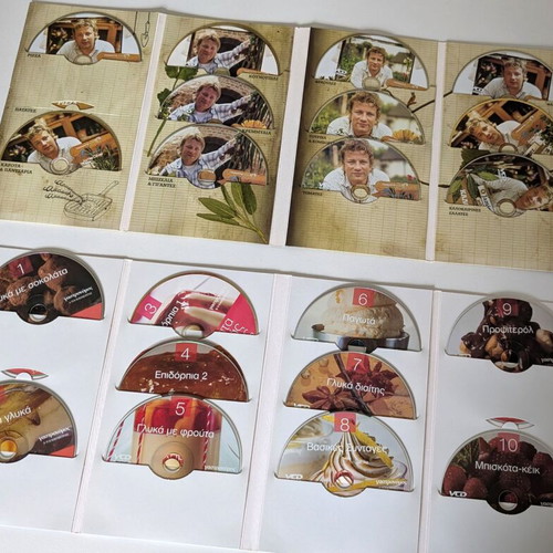 Jamie Oliver & Stelios Parliaros cooking set DVD/VCD used
