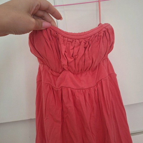 Woolnet summer dress like new, pink, cotton, strapless