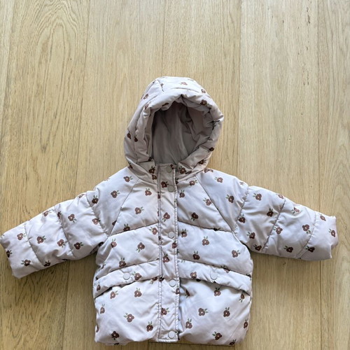 Zara puffer jacket with fleece lining, size 18-24 months