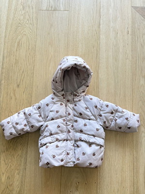 Zara puffer jacket with fleece lining, size 18-24 months