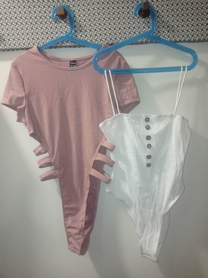 High cut bodysuits XS pack of 2 new