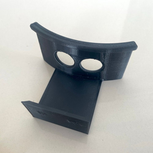 Under desk headphone holder, new, black PLA
